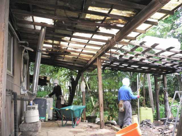 栃木小山　古民家再生オール電化屋根
